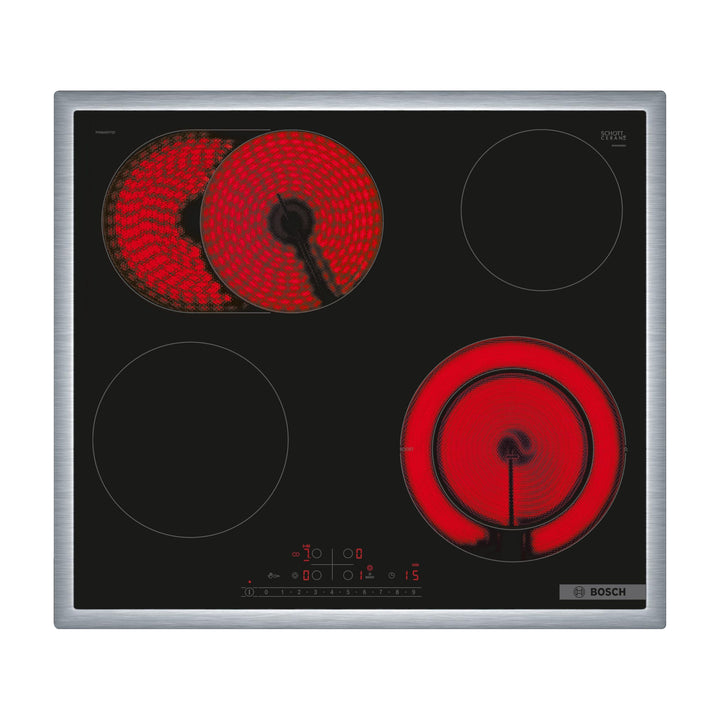 BOSCH PKN645FP2E Elektrokochfeld Serie 6, autarkes Glaskeramik-Kochfeld 60 cm breit, DirectSelect, B