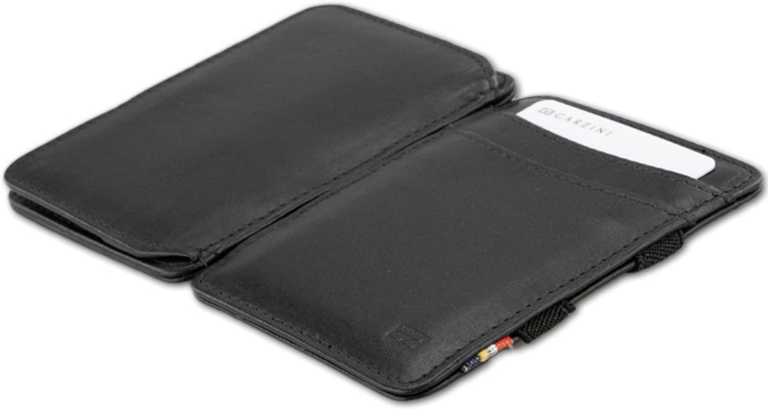 Hunterson Flacher Geldbeutel Fuer Herren aus Leder, Magic Wallet mit RFID-Schutz, Geldboerse mit Kle
