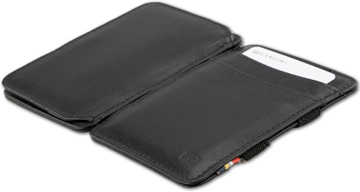 Hunterson Flacher Geldbeutel Fuer Herren aus Leder, Magic Wallet mit RFID-Schutz, Geldboerse mit Kle