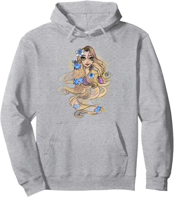 Disney Tangled Rapunzel Watercolors Portrait Pullover Hoodie