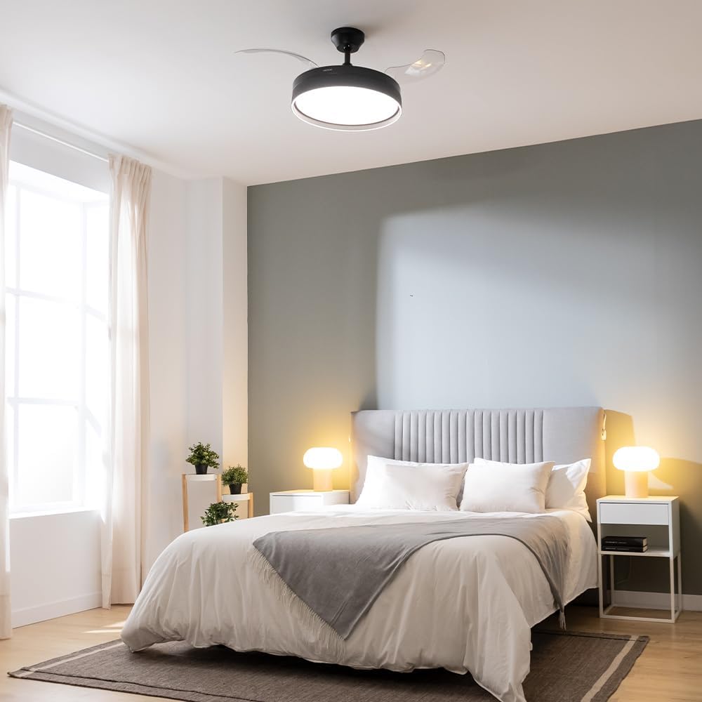 Cecotec Deckenventilator EnergySilence Aero 470. 55 W, Fernbedienung, 106 cm Durchmesser, 3 Klingen,