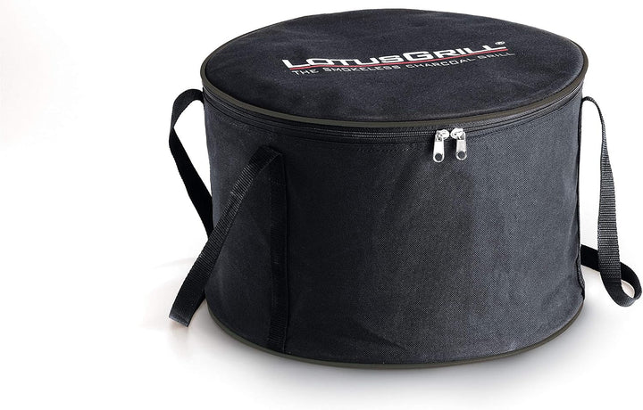LotusGrill Starter-Set Classic 1x Grill Anthrazitgrau mit USB-Anschluss, 1x Buchenholzkohle 2,5 kg,