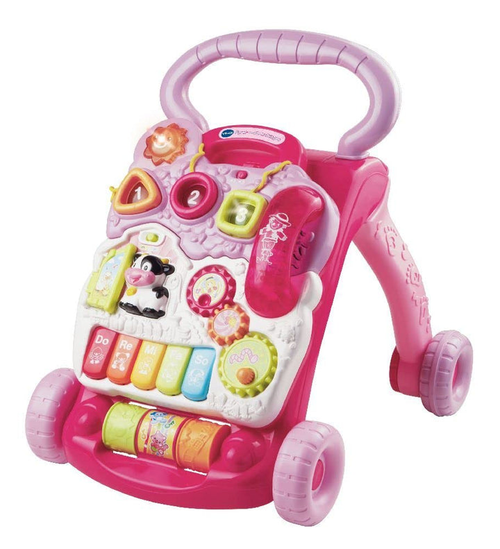 VTech Baby 80-077054 - Spiel und Laufwagen, Normalverpackung, rosa