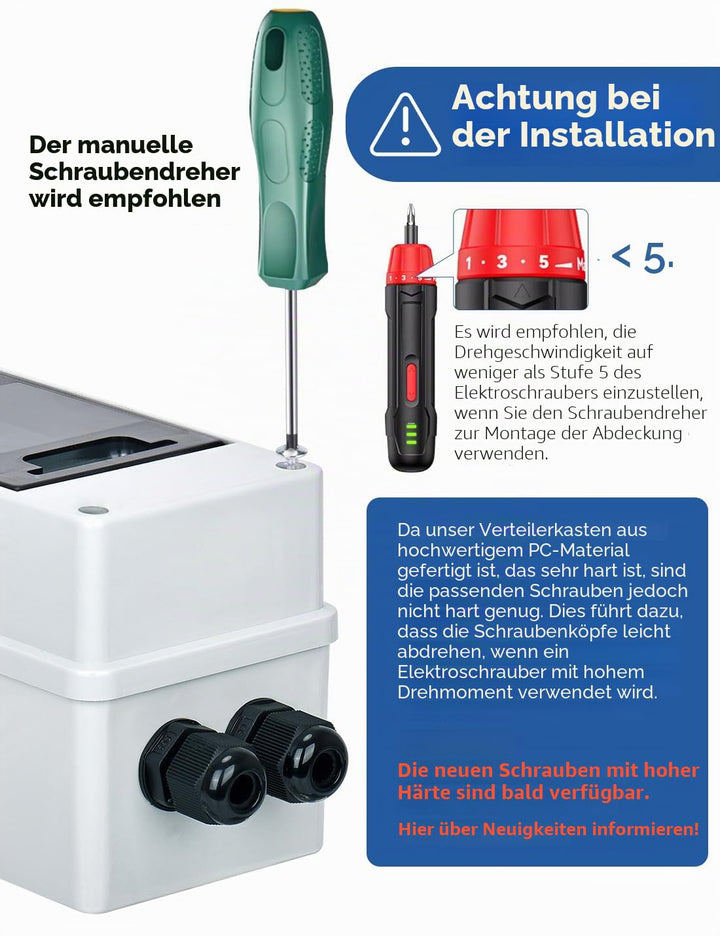 DIHOOL PV sicherungsautomat, PV Anlage DC Trennschalter IP65 Leistungsschalter Solaranlage, 500V, 10