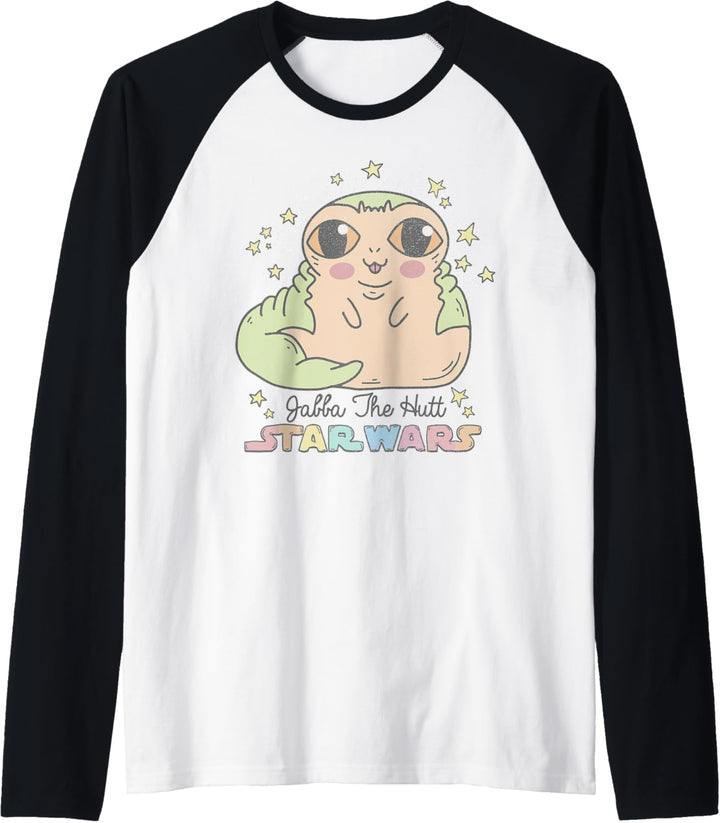 Star Wars Cute Cartoon Jabba The Hutt Raglan
