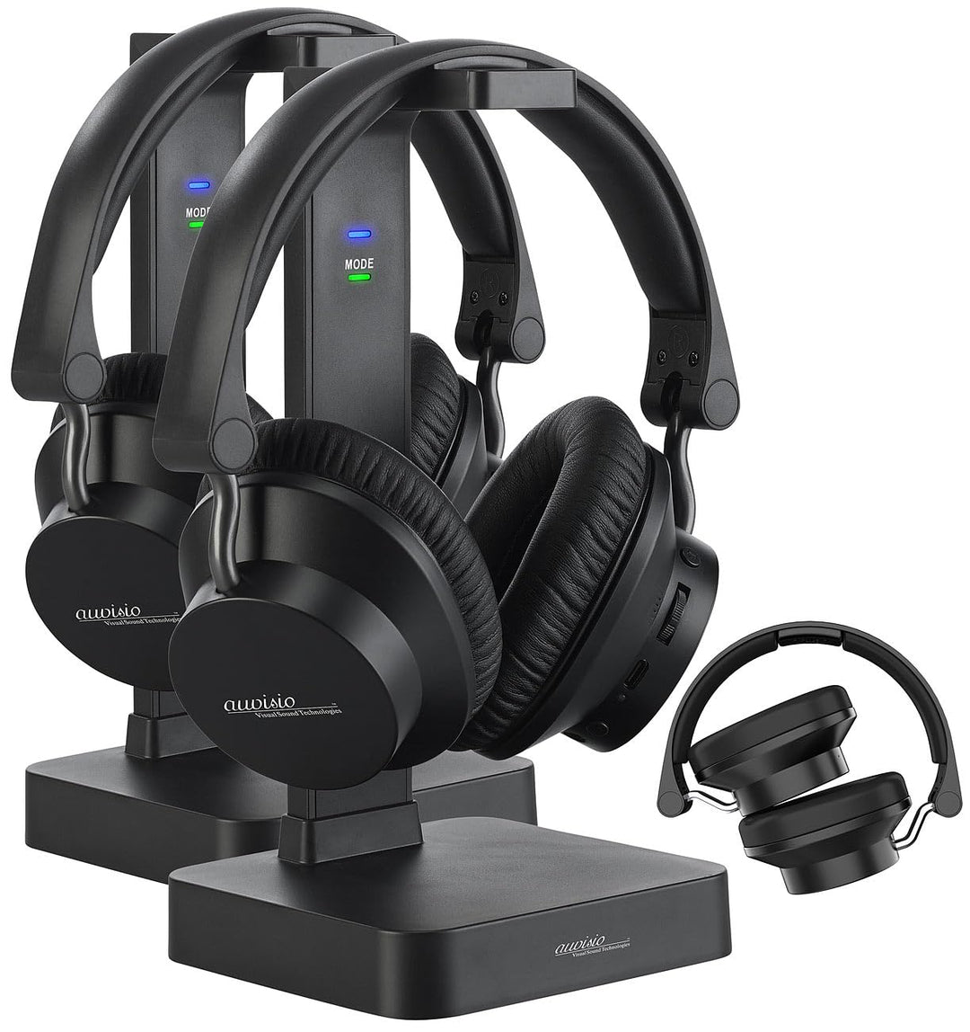 auvisio Kopfhörer Over Ear: Digitaler Funkkopfhörer & Hörverstärker, 98 db TV-Modus, 2er-Set (Kopfho