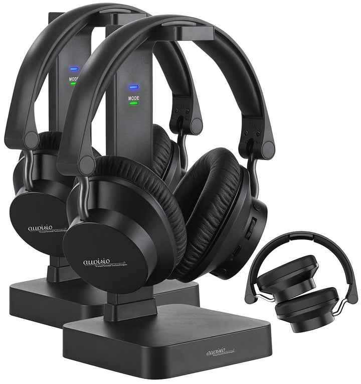 auvisio Kopfhörer Over Ear: Digitaler Funkkopfhörer & Hörverstärker, 98 db TV-Modus, 2er-Set (Kopfho