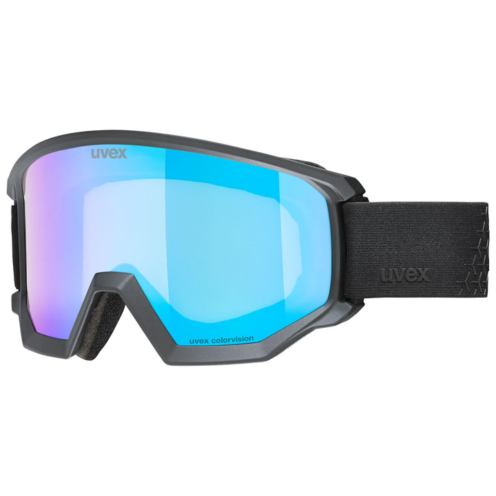 uvex athletic CV - kontrastverstärkende Skibrille mit Anti-Fog-Beschichtung im kantigen Retro-Design