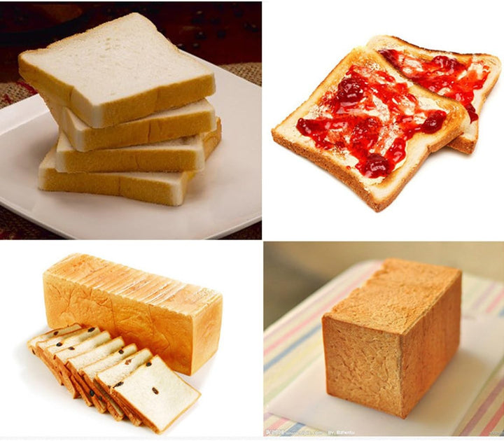 CANDeal Für 450g Teig Toast Brot Backform Gebäck Kuchen Brotbackform Mold Backform Mit Deckel(Schwar