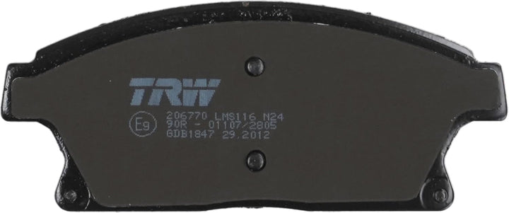 TRW GDB1847 Bremsbelagsatz, Scheibenbremse (Pack of 2)