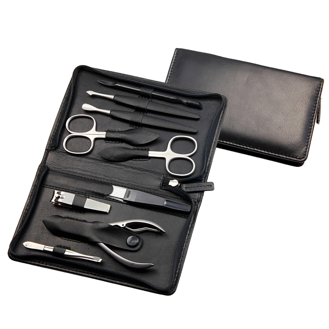 Sonnenschein by Hans Kniebes - Manicure-Etui, Reissverschluss: 9-tlg. Bestückung, rostfrei-edelmatti