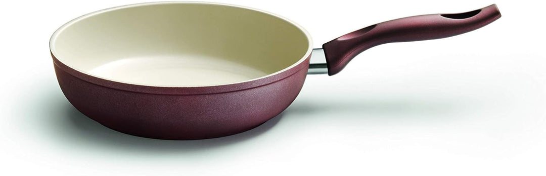Kelomat, 3527-365, Pfanne rund 24cm, CERAMIC INDUCTION BRAUN, Durchmesser 24 cm, Edelstahl, Keramikb