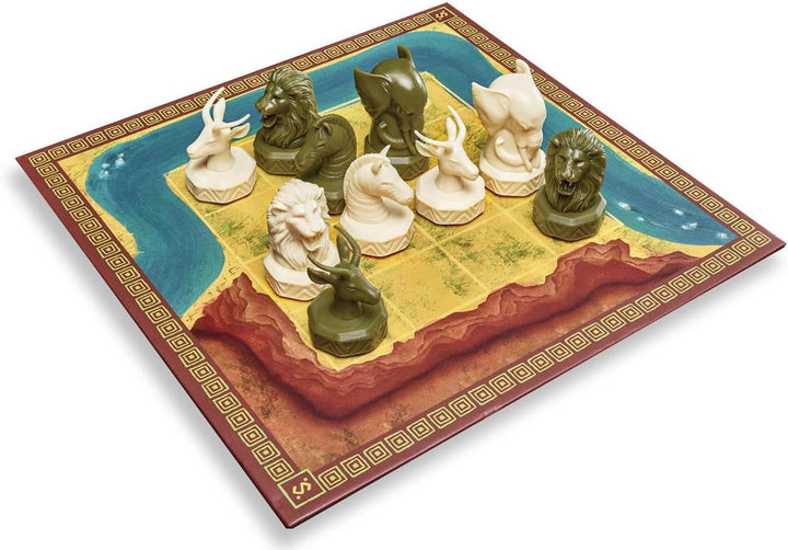 FlexiQ Strategeti – Taktisches Tier-Brettspiel im Serengeti | Strategiespiel ab 7 Jahren | 2 Spieler