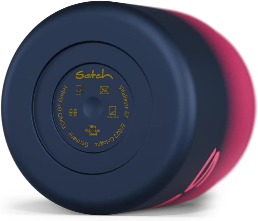 Satch Thermo Lunchbox 500ml, auslaufsicher, isoliert, mit Gabel-Löffelkombination Pink Graffiti - Pi