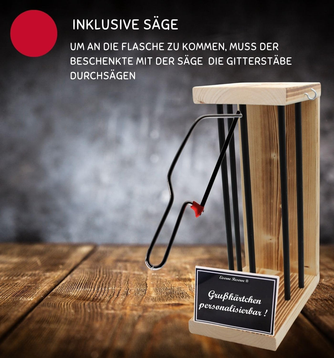 personalisierte Geschenke Mann Frau - Handgemacht - Eiserne Reserve Black Edition Rohling L leer inc