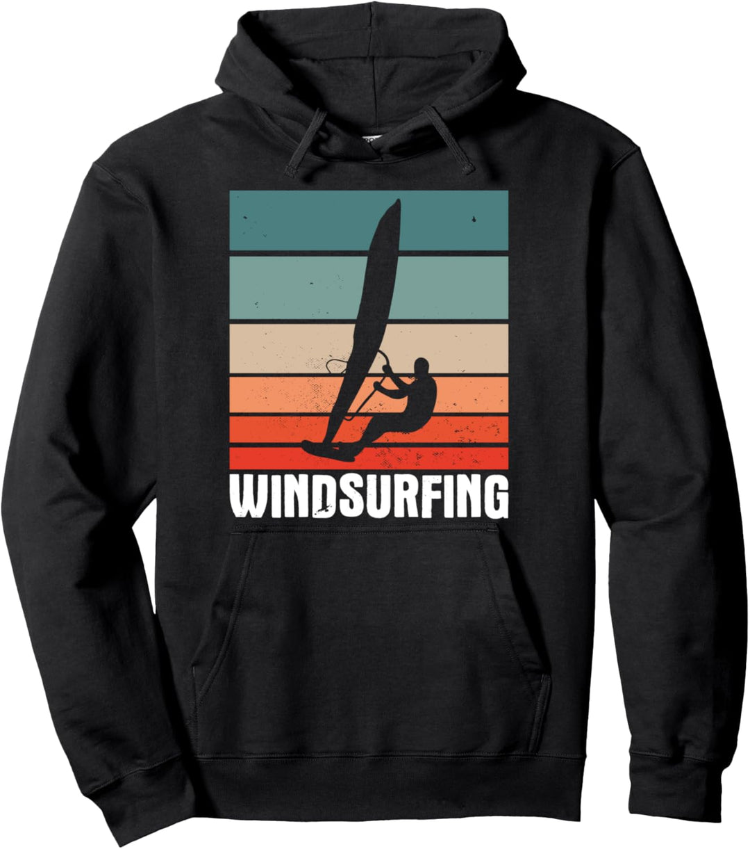 vintage Windsurfing Pullover Hoodie