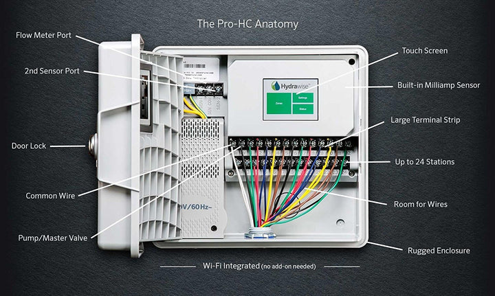 Hunter PRO-HC PHC-600 Residential Outdoor Professional Grade Wi-Fi Controller with Hydrawise Web-Bas