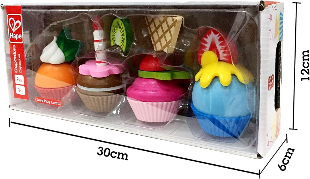 Hape E3157 - Cupcakes, Küchenspielzeug, Bunt