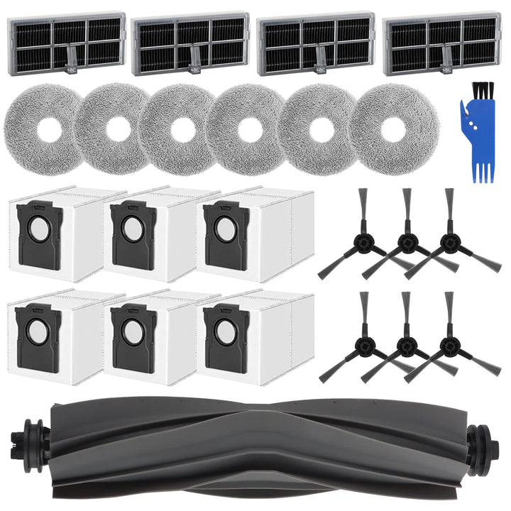 24 Stück Zubehör für Dreame L10s Ultra Gen 2/L10s Pro Ultra Heat/X30 Ultra/Mova E30 Ultra Saugrobote