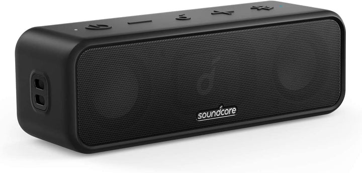 Soundcore 3 Bluetooth Lautsprecher, Stereo-Sound, Audiotreiber mit Titan-Membran, PartyCast, BassUp,