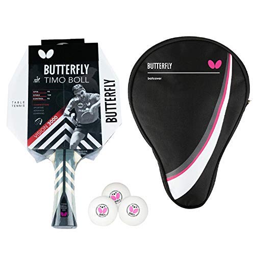 Butterfly® Timo Boll Vision 3000 Tischtennisschläger | Tischtennis Racket Bat TT Profi Wettkampfschl