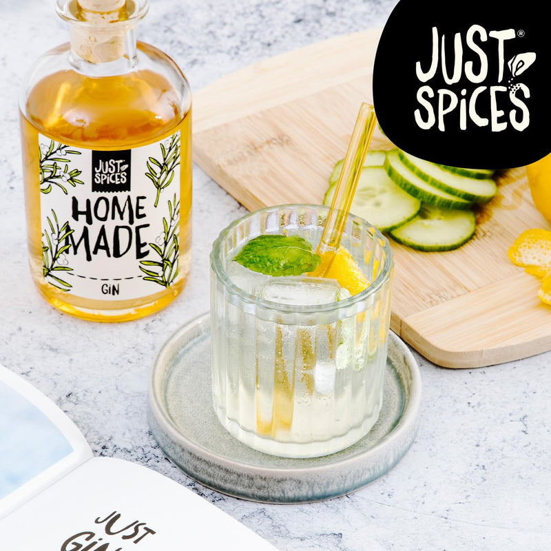 Just Spices Gin Set I Gin selber machen - 15 Hochwertige Botanicals und Gewürze + Rezepte I Geschenk