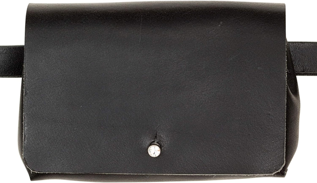 Luca Kayz Gürteltasche Ella CALVADOS Strass-Verschluss Nero, Nero