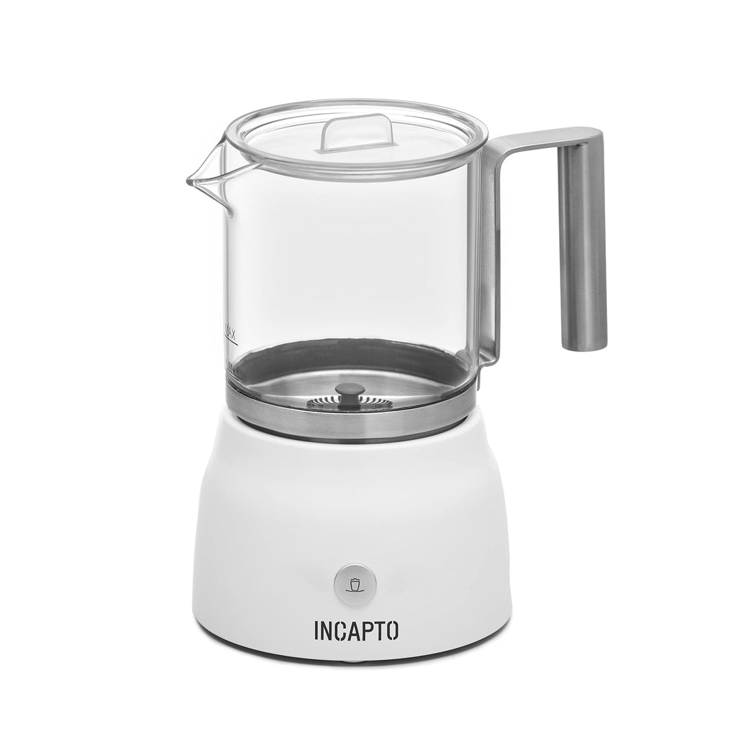 Incapto Coffee Automatischer Milchaufschäumer, Weiss, Fassungsvermögen 100-150 ml, Cappuccinator, Mi