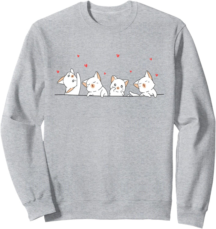 Süsses Katze Kätzchen Kater Sweatshirt
