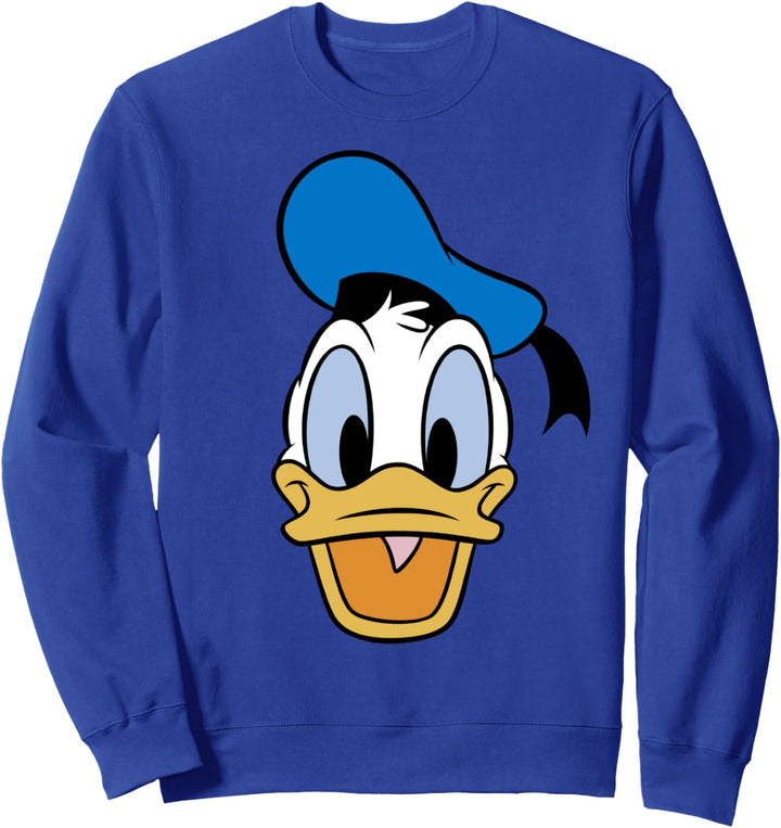 Disney Mickey And Friends Donald Duck Big Face Sweatshirt