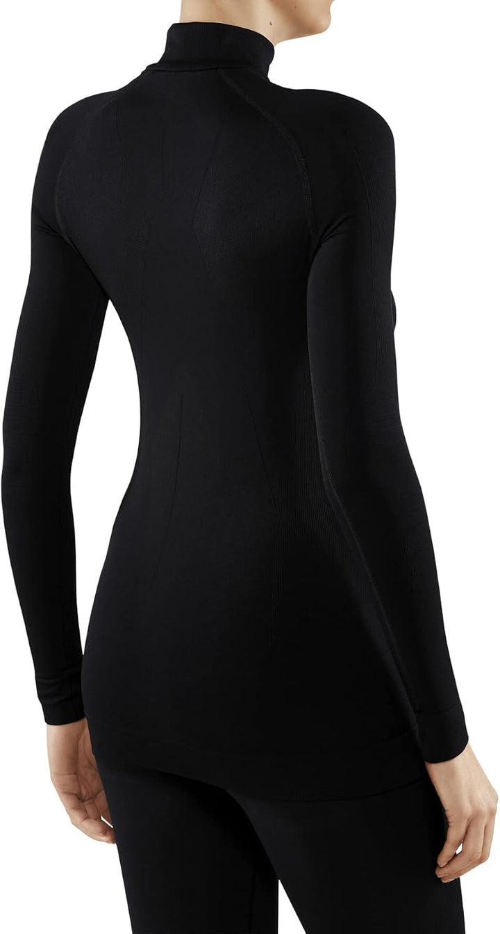 FALKE Damen Maximum Warm High Zip Neck Funktionsshirt Langarm kalte bis sehr kalte Temperaturen Funk