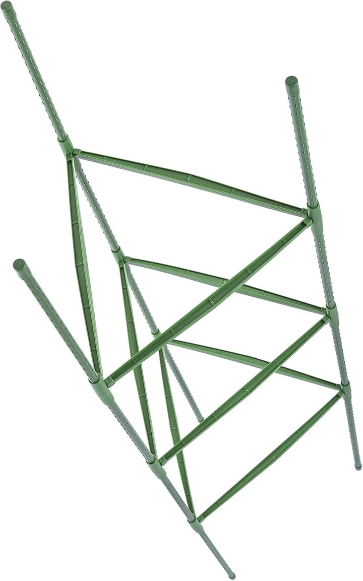 KADAX 3er Set Tomaten Rankhilfe 132 x 30 cm, Tomatenturm mit 50 Pflanzenclips, Tomatenrankhilfen, Pf