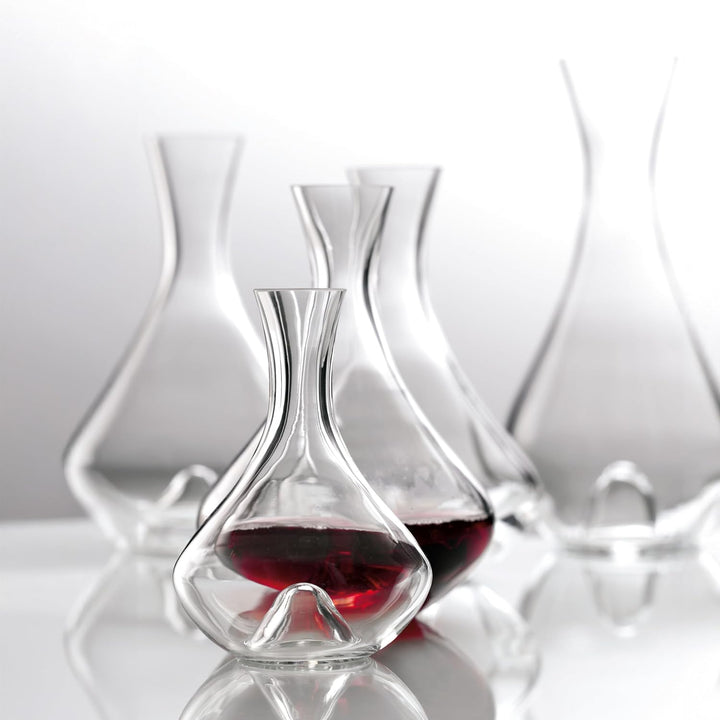 Stölzle Lausitz Dekanter Fire Vulkanos Mundgeblasen 0,25 Liter/Rotwein Dekanter mit besonderer Optik