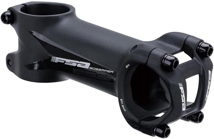 FSA Vorbau Road Gossamer PRO +6° 60 mm schwarz eloxiert matt, 60 mm schwarz eloxiert matt