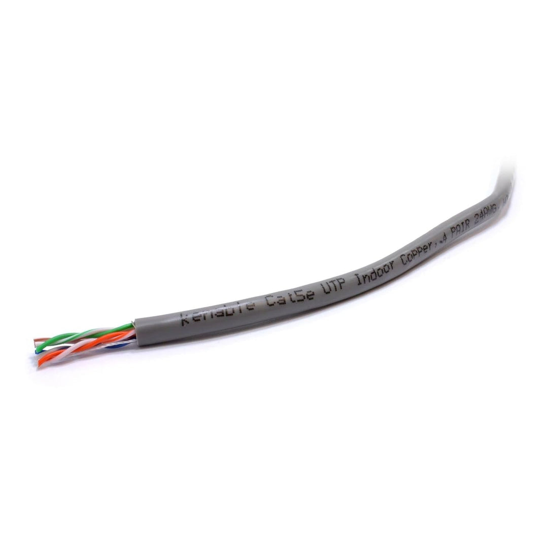 Indoor CAT5e U/UTP Kupfer Ethernet Netzwerk Solid Kabel Kabelrolle 24AWG Eca 50 m Grey [50 Meter/50m