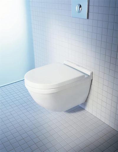 Duravit WC-Sitz Starck 3, Toilettendeckel aus Urea-Duroplast, Klodeckel mit Edelstahl Scharnieren, W