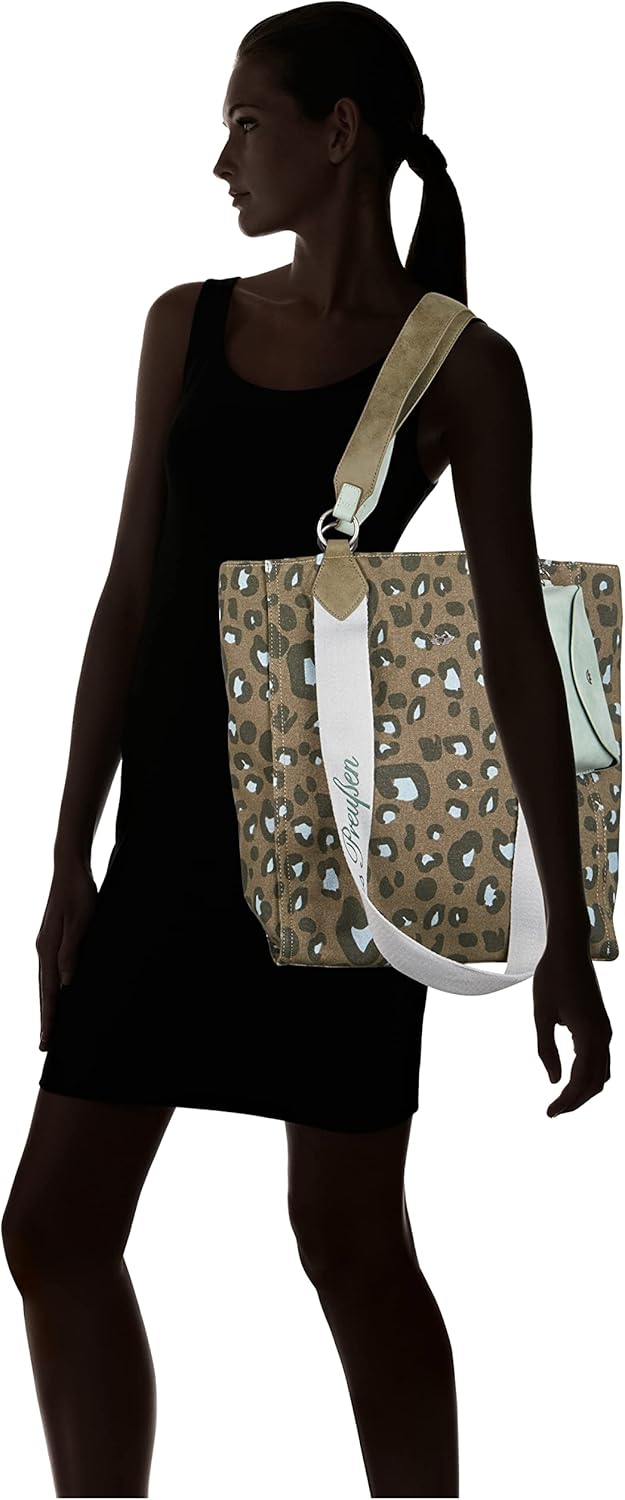Fritzi aus Preussen Damen Izzy02 Canvas Shopper Leo Jungle, Leo Jungle
