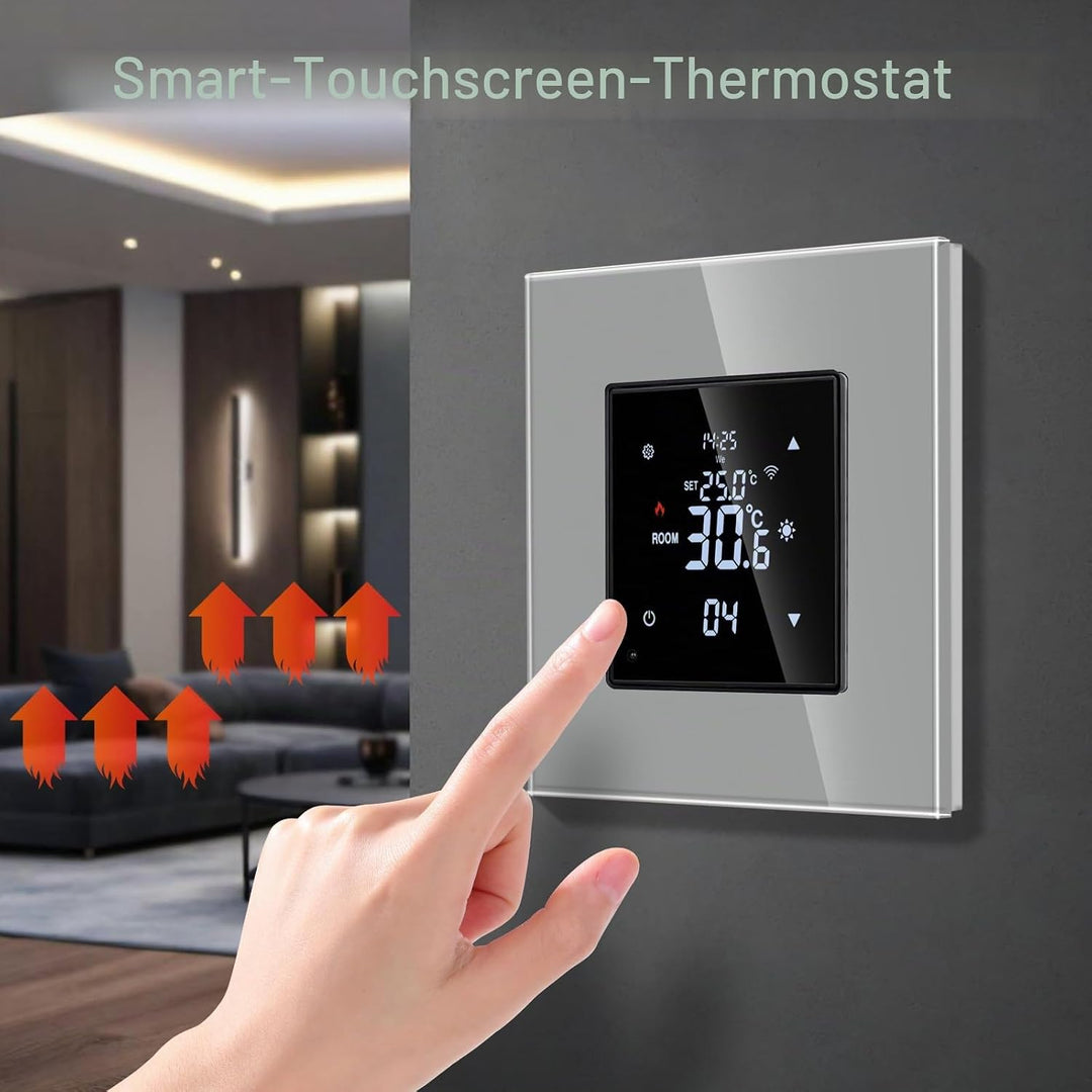 Smart Thermostat Heizung Grau Bodenheizkammer mit Alexa Echo, Google Assistant Konstante Temperaturk