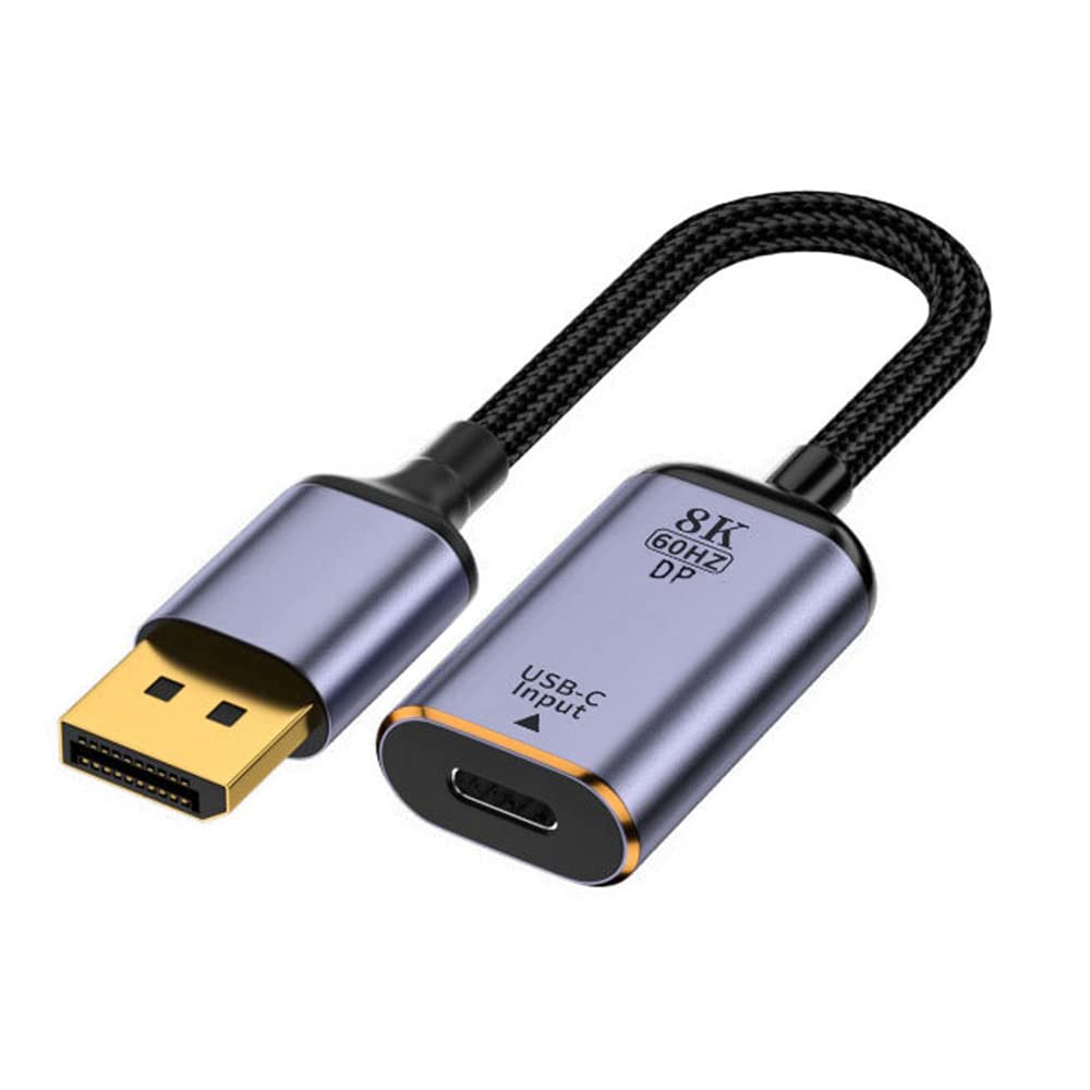 xiwai Typ C Buchse USB-C 3.1 Quelle auf Displayport DP 1.4 Sink HDTV Kabel 8K@60hz 4K@120hz für Tabl