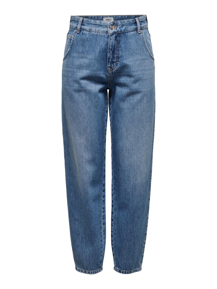 ONLY Female Karotte ONLTROY Hohe Taille Karotte Jeans XS / 32L Medium Blue Denim, XS / 32L Medium Bl