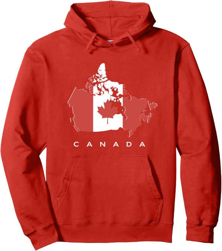 Canada Land Kanadische Landkarte Ahornblatt Pullover Hoodie