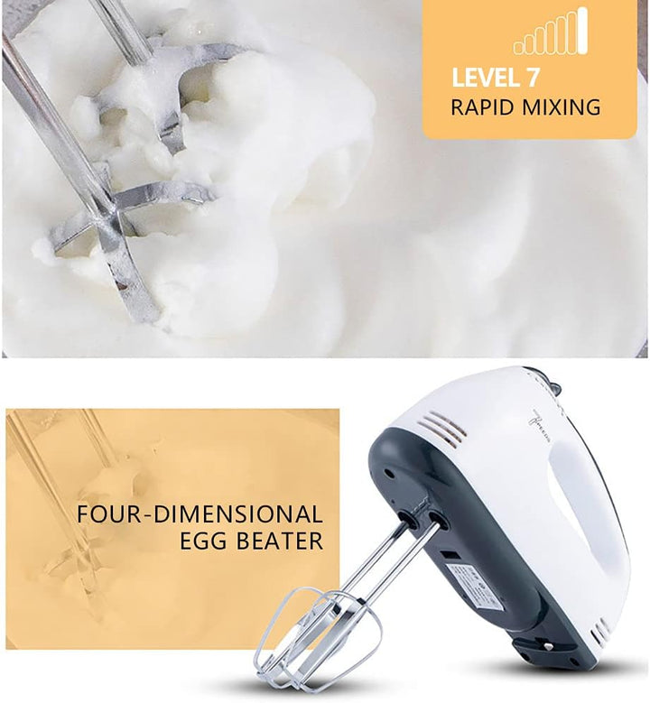 Teig Hand Mixer Set 100W 1.7L Rührmaschine Teigknetmaschine Stabmixer Küchenmaschinen, Rührgeräte, 7