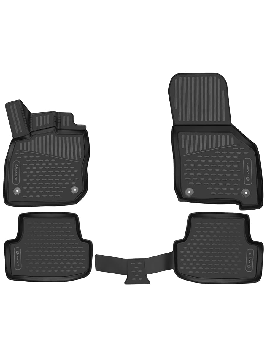 Element Passgenaue Premium Antirutsch Gummimatten Fussmatten Skoda Octavia III MK3 2012-2020 Active