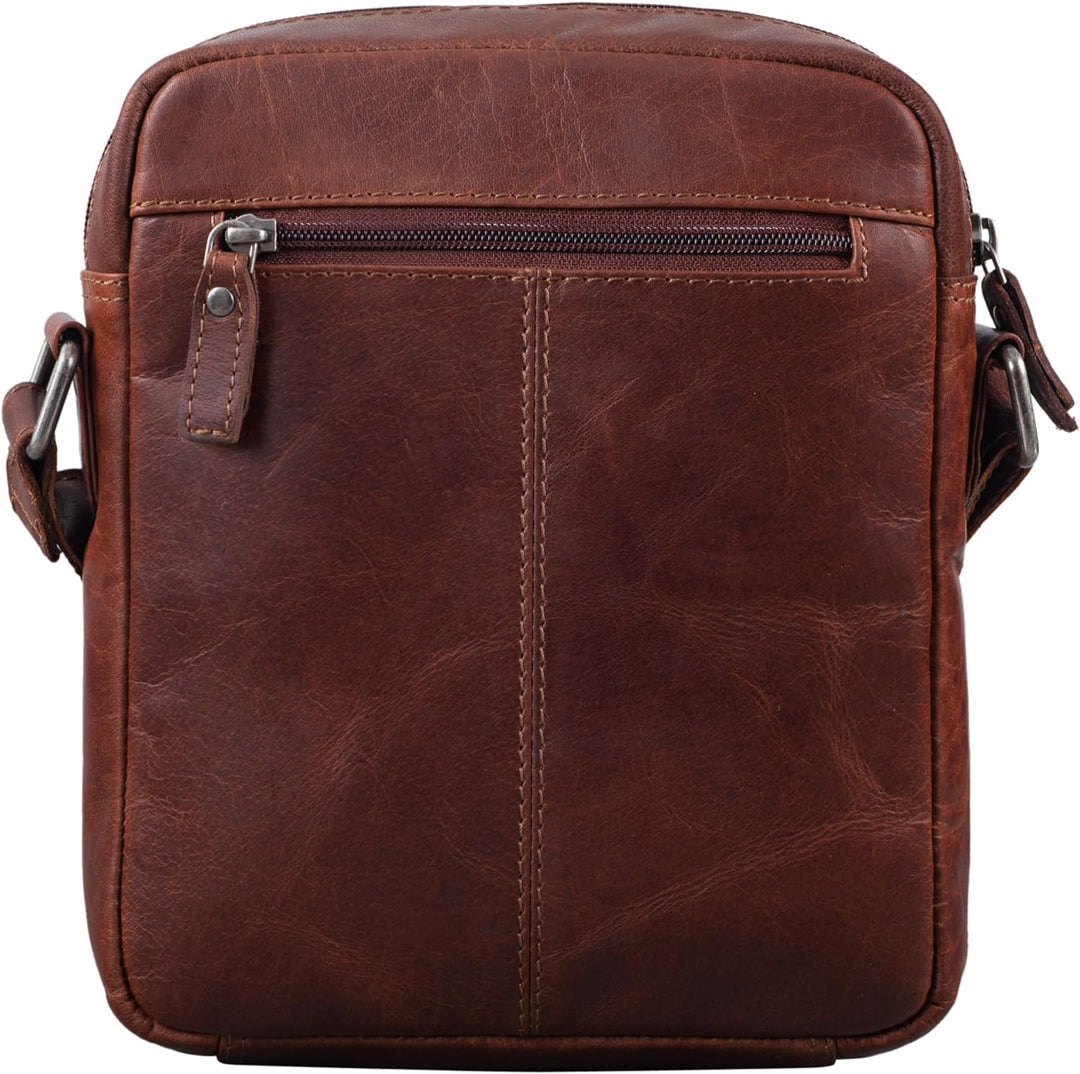STILORD 'Nils' Vintage Ledertasche Umhängetasche Klein für Herren Damen Tablettasche 9.7 Zoll DIN A5