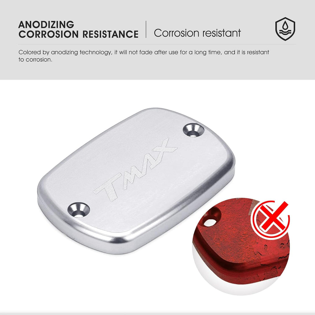 MOLONG 2 Stücke Motorradzubehör Vorderen Bremsflüssigkeitsbehälter Deckelschutz für T-MAX 500 Tmax 5