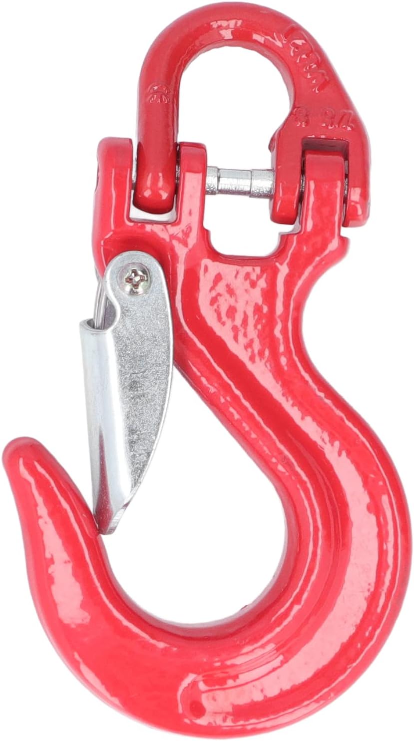 Yctze Schlupfhaken Kranhaken Abschlepphaken Seilwinde Anhänger Gabelkopf Haken Rot 2T Loading 80 Sta