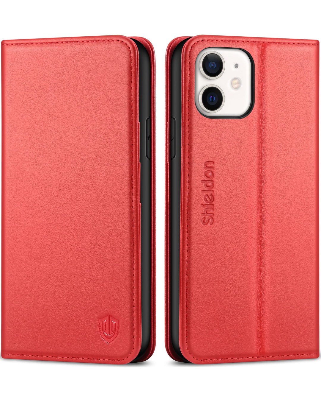 SHIELDON Hülle für iPhone 11 TPU Lederhülle [Echtes Rindsleder] [RFID-Sperre] [Lifetime Garantie], M