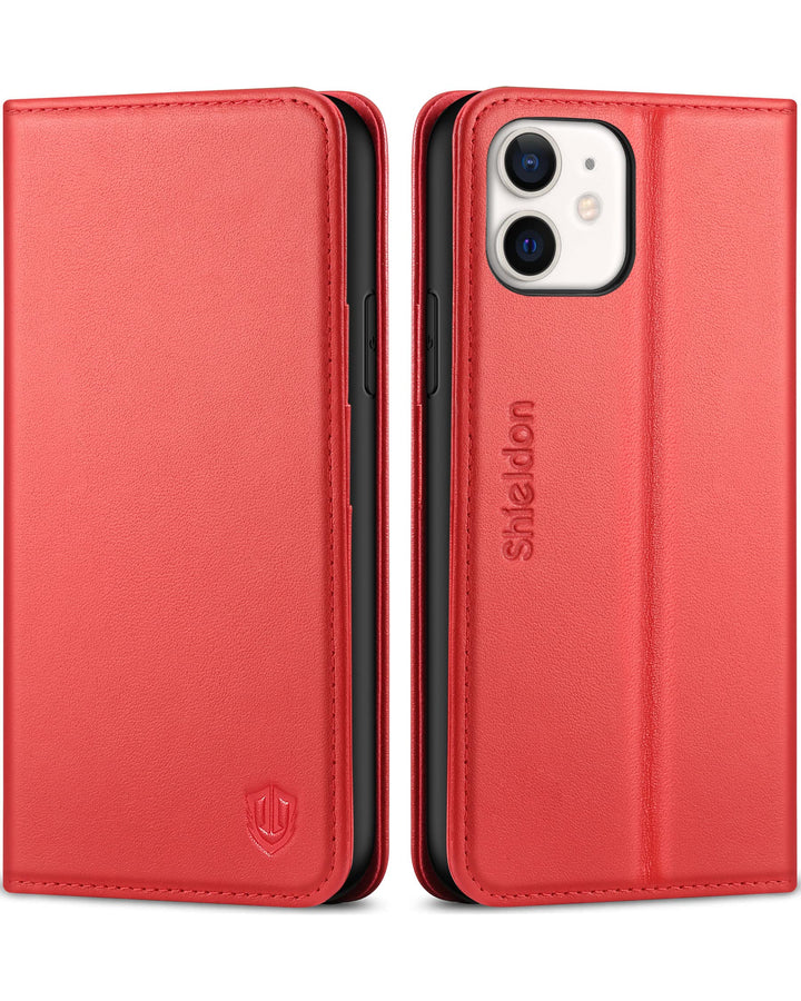 SHIELDON Hülle für iPhone 11 TPU Lederhülle [Echtes Rindsleder] [RFID-Sperre] [Lifetime Garantie], M