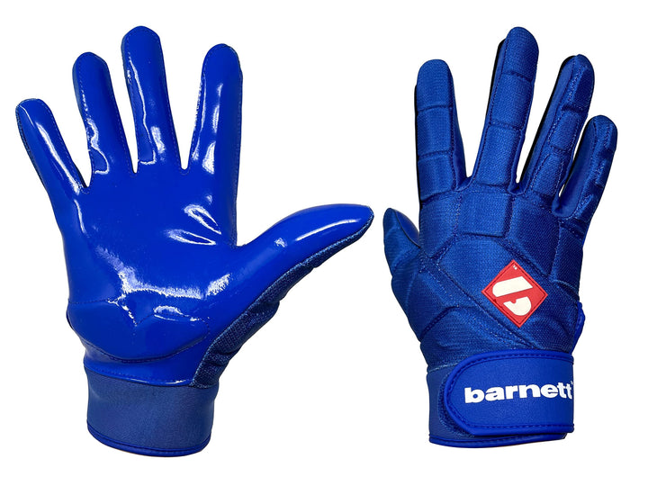 BARNETT FKG-03 Blau High Level Linebacker Fussballhandschuhe, LB, RB, TE XXL, XXL