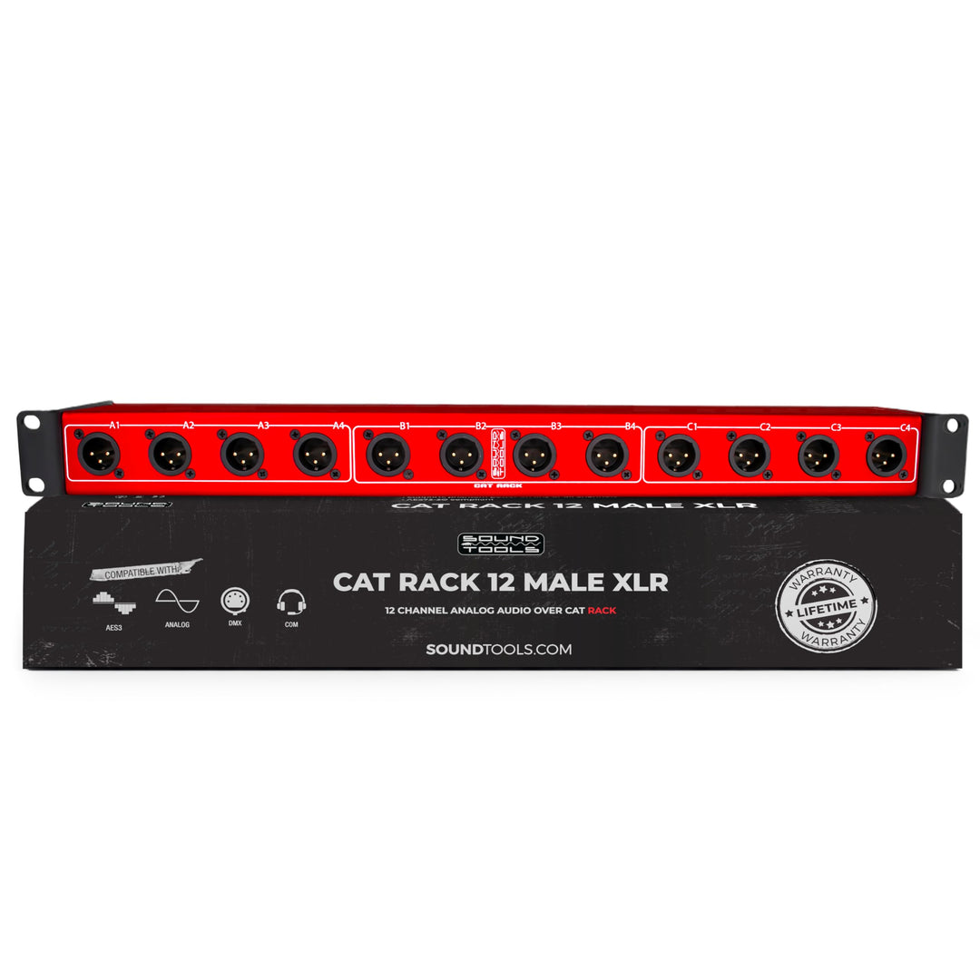 Cat Rack XLR Stage Box mit Audio über geschirmtem CAT-Kabel Senden Sie 12 Kanäle von Audio, DMX, Cle